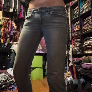 Abercrombie & Fitch Women's Charcoal Skinny Jeans